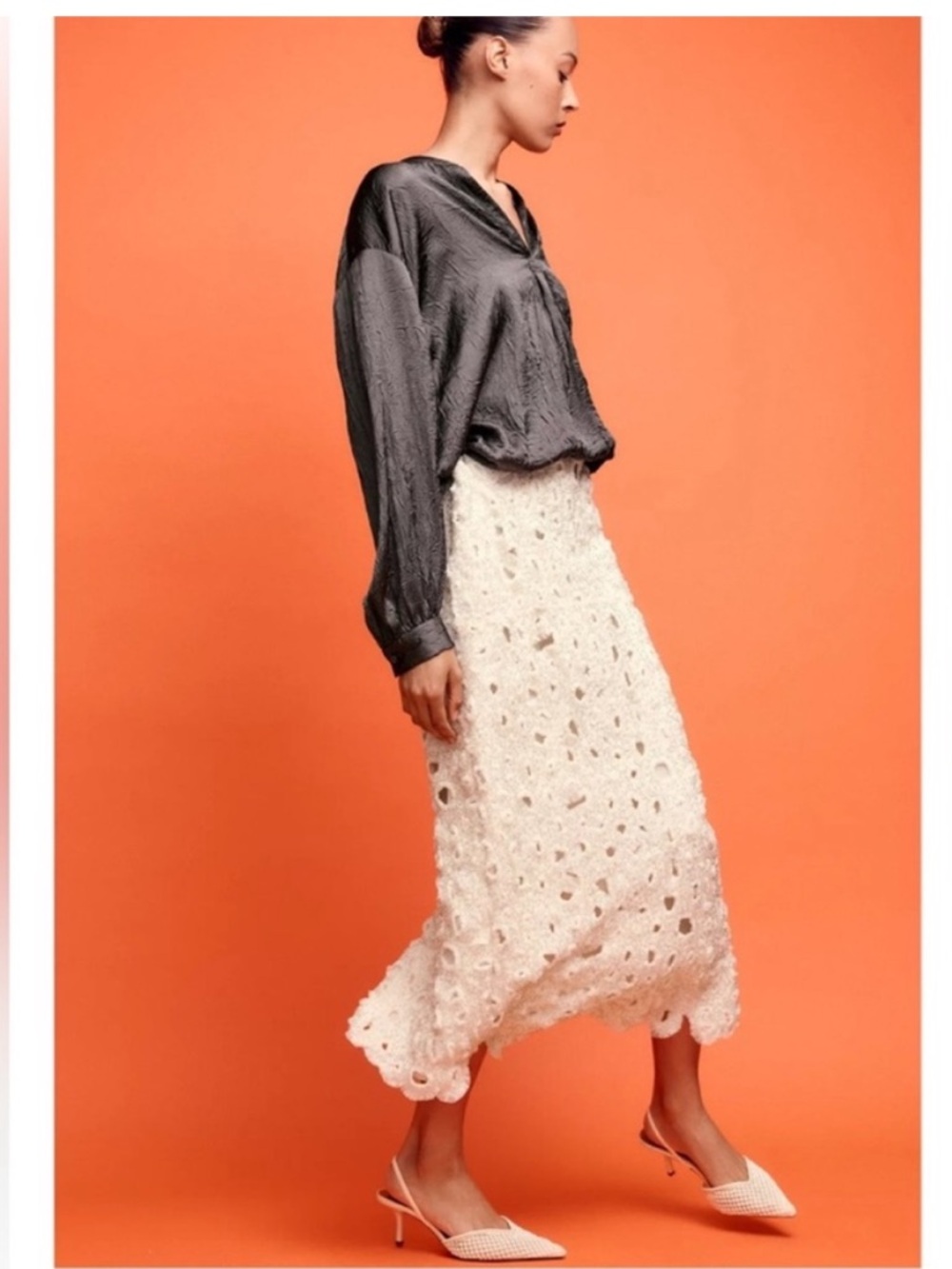 ZARA BEADED MIDI JEWEL SKIRT EMBROIDERED. - Picture 2 of 13